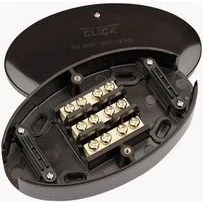 Image of Click WA222 3 Terminal Electrical Junction Box, Brown