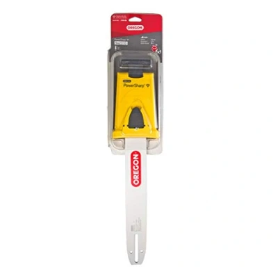 Image of OREGON 542310 14 inch Powersharp Bar with Sharpener for 52 Drive Link Chain, Black