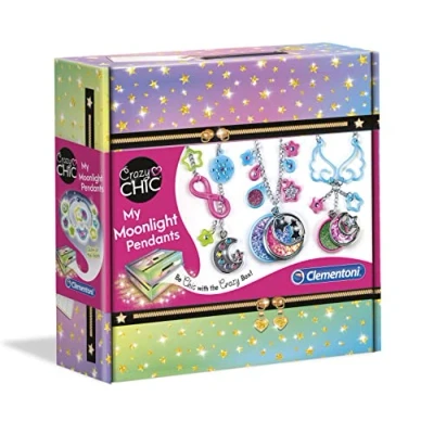 Image of Clementoni Crazy Chic: My Moonlight Pendants Jewellery Making Kit for Kids (7+Years)