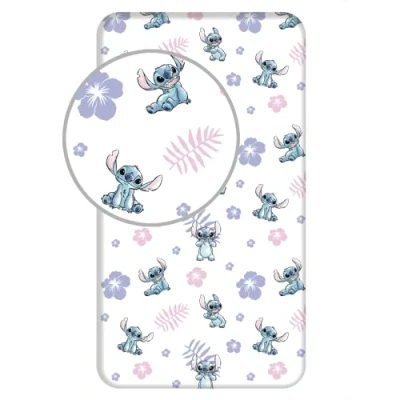 Image of Disney Lilo &amp; Stitch Fitted Sheet 90x200cm 100% Cotton