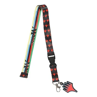 Image of Magic The Gathering Lanyard with Breakaway Rubber Charm and ID Sleeve