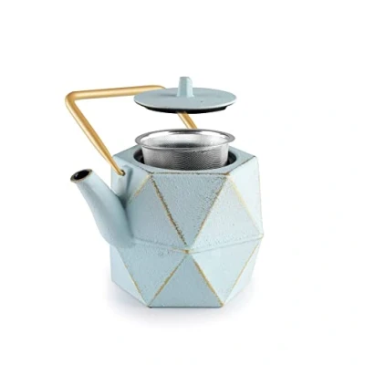 Image of IBILI Cast Iron Kerala Teapot, 1.2 Litres, Enamel Interior, Induction Safe
