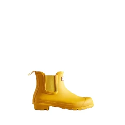 Image of Hunter Women&#039;s Chelsea Boat Shoe, Yellow, 7.5 UK