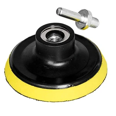 Image of OxoxO Hook and Loop Backing Pad 3 Inch/80mm Sanding Polishing Backer Plate with M10 Drill Adapter for Random Orbit Sander Polisher Buffer