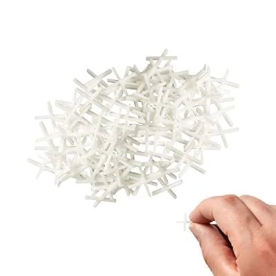 Image of 250pcs Tile Spacers 2mm Slab Plastic Cross Shaped for Accurate Positioning DIY Paving Tiling Wall Tiler Garden Slabs (250)