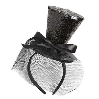 Image of Widmann Miniature cylinder on headband