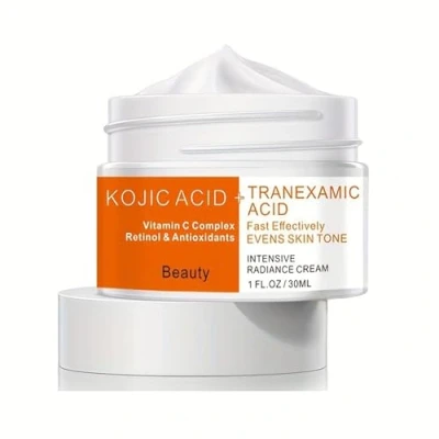 Image of Kojic Acid + Tranexamic Face Cream for Skin Clarifying, Complexion Revitalization, Radiance Boosting, &amp; Body, Dark Spots, Illuminating Cream,Underarm Armpit 1OZ