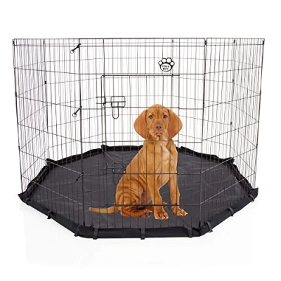 Image of Puppy Playpen inc Water Resistant Floor by Cozy Pet for Dogs Puppies Rabbits Guinea Pigs, Play Pen Dog Cage Crate Rabbit Run PP03 + (We dont ship to The Channel Isles or of Scilly)