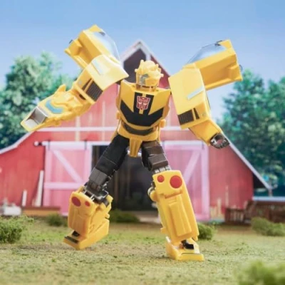 Image of Transformers Toys EarthSpark Deluxe Class Bumblebee, 12.5 cm Action Figure, Robot for Children Aged 6 and Up