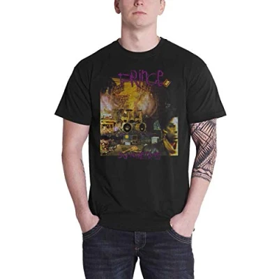 Image of Prince T Shirt Sign O The Times Album Cover Logo Official Mens Black XL