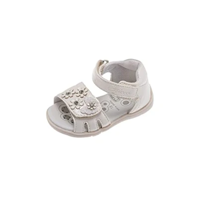Image of Chicco, Granadella Sandal, Adjustable double velcro sandals Baby Girls, White, 21