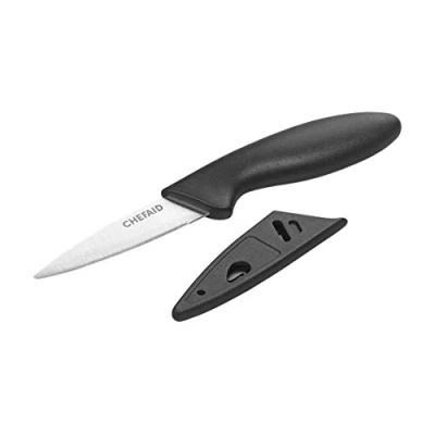 Image of Chef Aid Utility Knife With Cover, Black