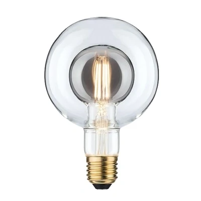 Image of Paulmann 28766 LED lamp Inner Shape G95 Globe 4 watts dimmable Smoke Glass efficient Light Warm White 2700 K E27