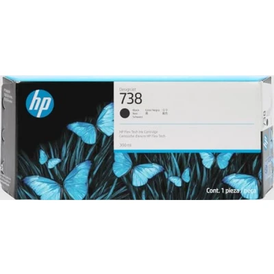 Image of HP 738 300 ml Black DesignJet ink cartridge 1 pc(s) Original High (XL) Yield