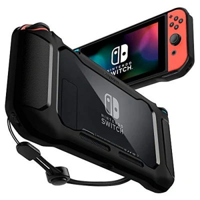Image of Spigen Rugged Armor Designed for Nintendo Switch Case Matte Black