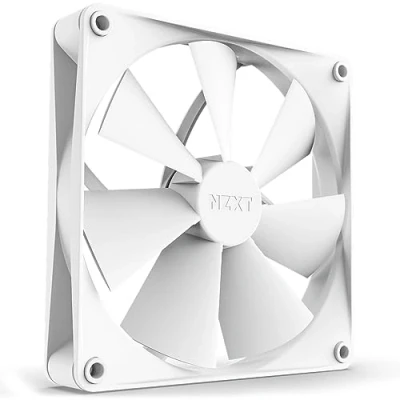 Image of NZXT F140P Static Pressure Fans RF P14SF W1 Consistent Powerful Cooling Long Lifespan 140mm Fan Single Pack White
