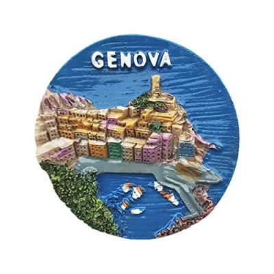 Image of Genoa Italy 3D Refrigerator Magnet Tourist Souvenirs Resin Magnetic Stickers Fridge Home &amp; Kitchen Decoration from China