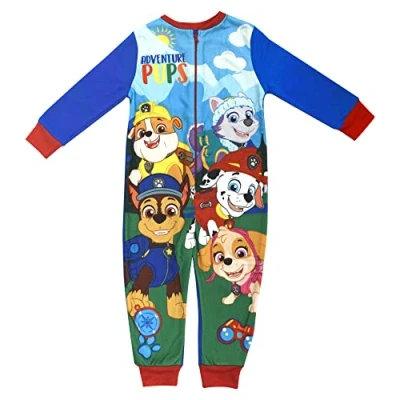 Image of Paw Patrol Boys All in One Sleepsuit Onesie Pyjama Suit 18/24 Months