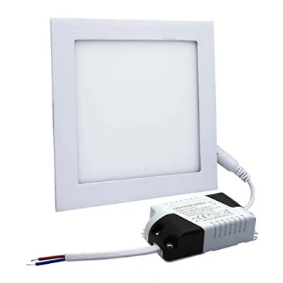Image of Long Life Lamp Company 6W LED Square Recessed Ceiling Down Light Slim Flat Panel Cool White 6500k