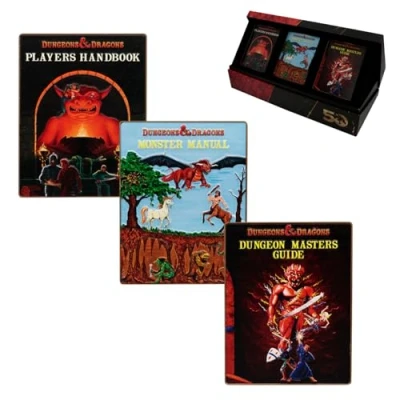 Image of Dungeons &amp; Dragons 50th Anniversary 1st Edition Book Cover Ingot Set