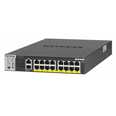 Image of NETGEAR MANAGED SWITCH 16X10GBASE T C APS600W PSU FOR POE