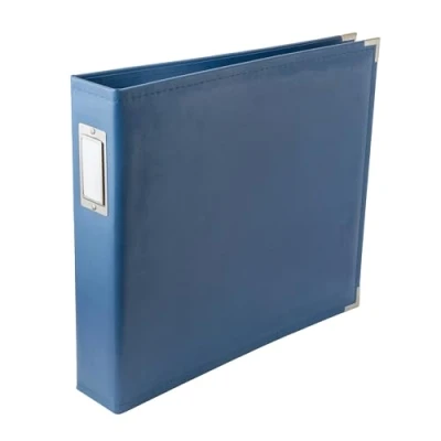 Image of We R Memory Keepers American Crafts 660914 Classic D Ring Scrapbooking Album, X 12 inch, Country Blue, Acrylic, Multicolour, 34.79x39.11x6.85 cm