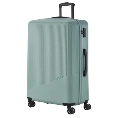 Image of travelite 4 wheel hard shell suitcase large 96 litres, luggage series BALI: ABS trolley with TSA combination lock, 77 cm