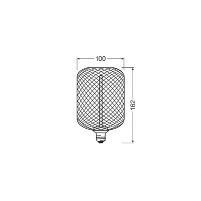 Image of OSRAM Decor LED Straw Filament Square E27 3,5W gold 1.800K