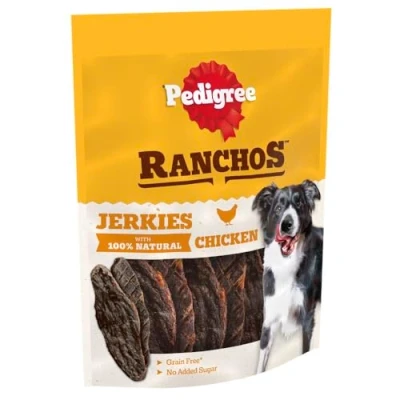 Image of PEDIGREE Ranchos Jerkies Dog Treats with Chicken 7x70g