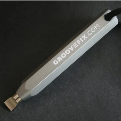Image of GrooveFix Golf Club Groove Sharpener Gun Metal