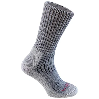 Image of 1 Pair Stone Grey Comfort Trekker Socks For All Day Trekking and Hiking Men&#039;s 6 8.5 Mens Bridgedale
