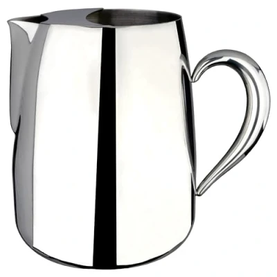 Image of Café Olé Premium Water Jug, 18/10 Stainless Steel, Mirror Polished, 72oz, Stay Cool Hollow Handles, Perfect Pour Spout, PW 072