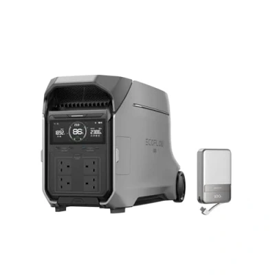 Image of ECOFLOW DELTA Pro 3 Portable Power Station, 4096Wh LFP Battery, Expandable to 12kWh, 230V 4000W AC Output, Solar Generator for Home Use, Camping Accessories, Emergencies, Outages, RVs