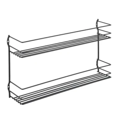 Image of Metaltex lava Spice rack Pepito 2 black, 36x8x19cm