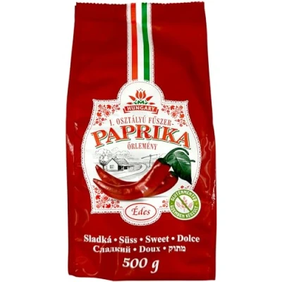 Image of Hungarian Sweet Paprika (500g) in Strong Paper Bag, Imported from Kalocsa, Hungary