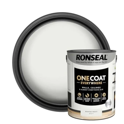 Image of Ronseal One Coat Everywhere Paint Winter Frost Matt 5L