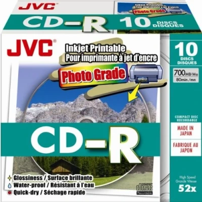 Image of CD R 80 JVC 52x 10pcs Slim Case