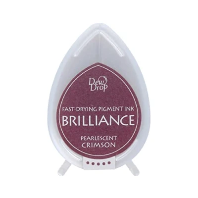 Image of Tsukineko Brilliance Dew Drop Ink Pads Pearl Crimson