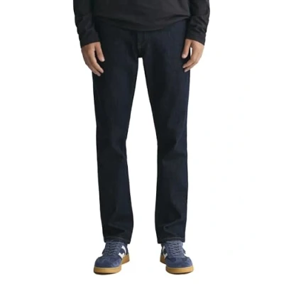 Image of GANT Men&#039;s Slim Jeans, Dark Blue, 32 W/30 L