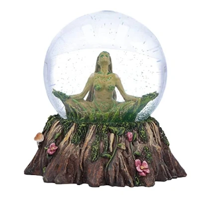 Image of Nemesis Now Balance of Nature Snow Globe, Brown, 13.2cm