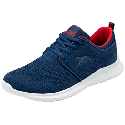 Image of Lonsdale Men&#039;s Durham Road Running Shoe, Navy/Red/White, 11 UK