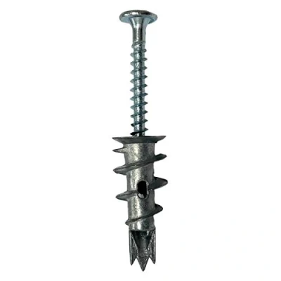 Image of Unicrimp Metal Self Drive Plugs with 8x35mm Panhead Screws (Pack of 100)