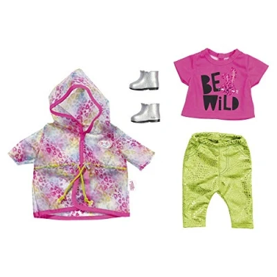 Image of BABY born 828328 Doll&#039;s Clothes Designer Clothing with Fashion Accessories Deluxe Trendy Rainbow Set