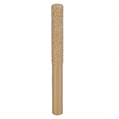 Image of Diamond Router Bits Golden Brazed Straight Shank for Edge Cutting of Stone, Marble and Granite, Quartz Artificial Stone(6.35 * 7 65mm)