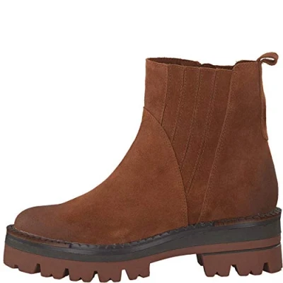 Image of Marco Tozzi Women&#039;s 2 25405 25 Wildleder Stiefelette Ankle Boot, Brick, 8 UK