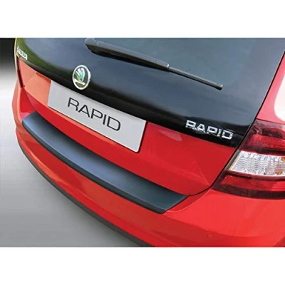 Image of ABS Rear bumper protector Skoda Rapid Spaceback 10/2013 Black