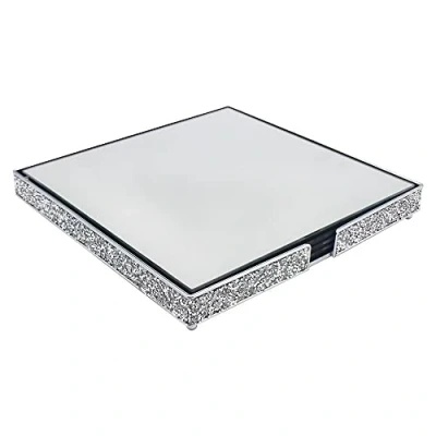 Image of Leonardo Giftware&#039; LP48779 Multicrystal Square Placemats For Adults Silver Accessory