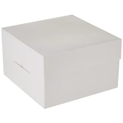 Image of Mason Cash Cake Decorating Pure White Cardboard Box, 20cm