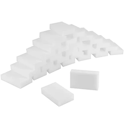 Image of JOIKIT 100 Pack 8x5x3cm Magic Eraser Sponges, Cleaning Sponge Pads Melamine Foam Blocks for Walls, Kitchen, Bathroom Stains Mark Removal