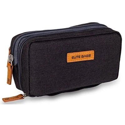 Image of Black Isothermal Kitbag for Diabetics Reusable Cold Gel Included Different Compartments